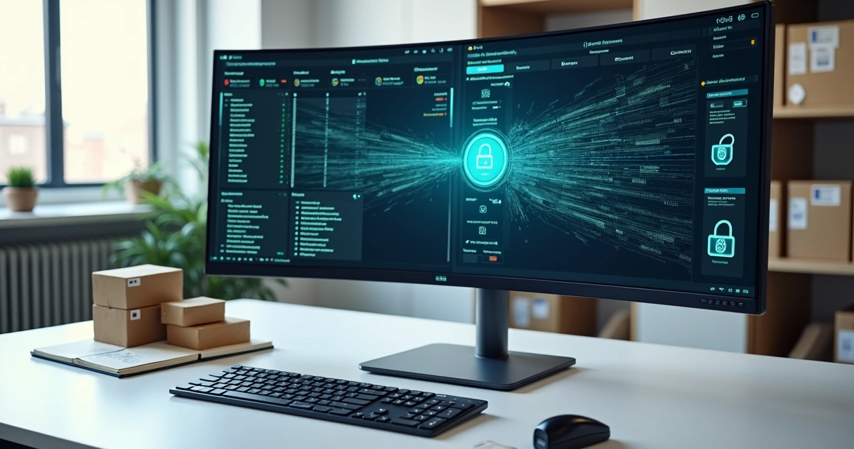 Interface de ERP conectada a almoxarifado virtual em fluxo digital unificado 