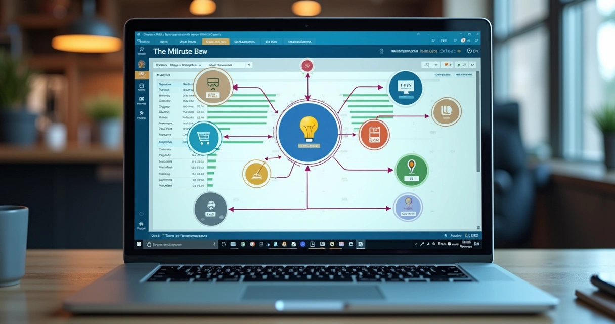 Tela de ERP mostrando integração por APIs