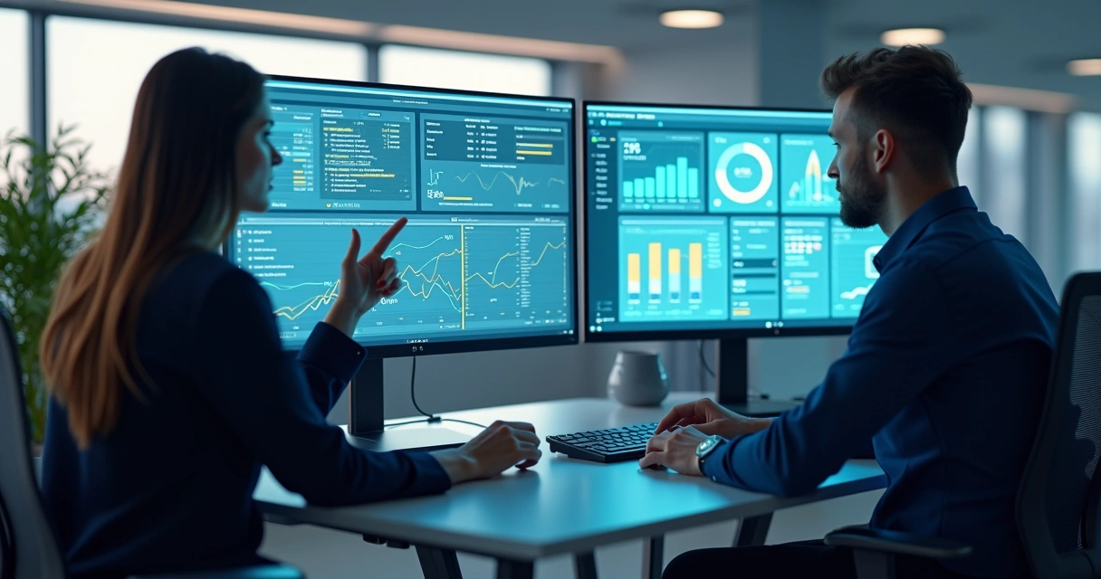 Tela dividida mostrando ERP integrado a marketplace 