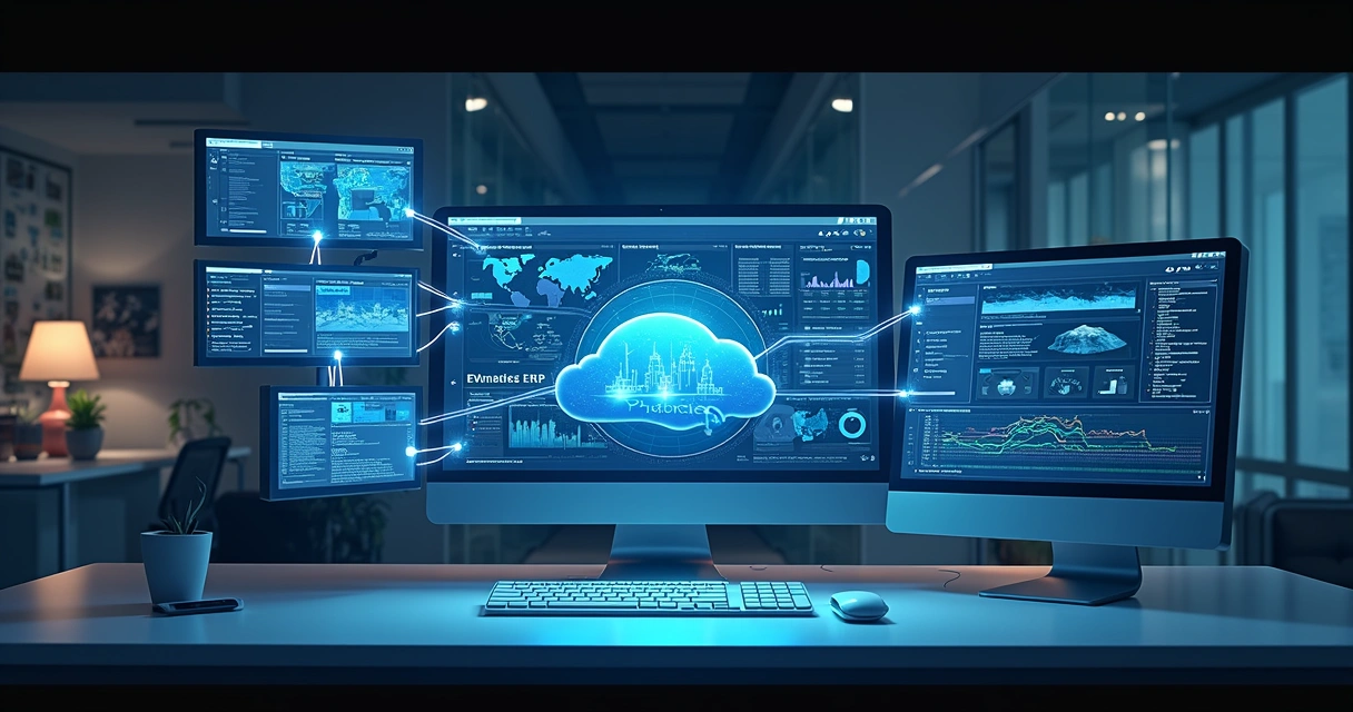 Fluxo de integração entre sistemas ERP e outros softwares 