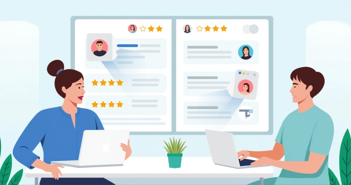 Profissional integrando feedback no Google ao sistema de gestão do salão 