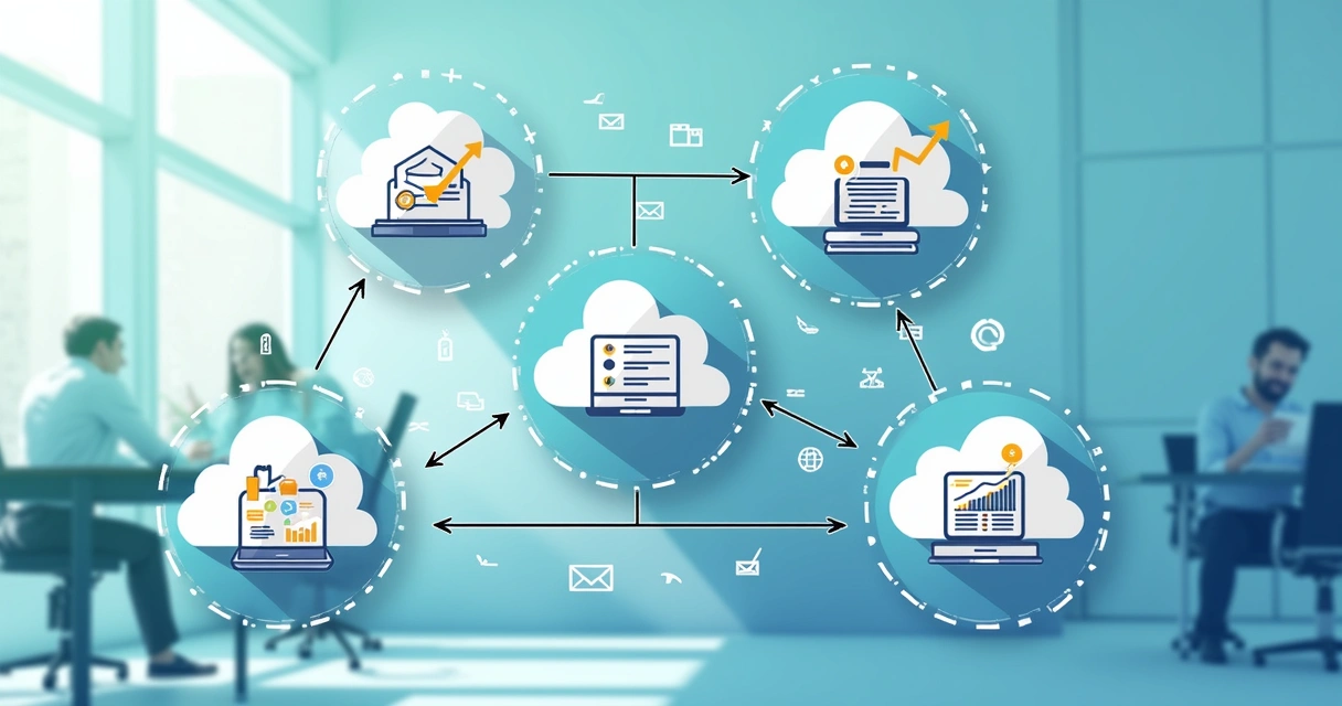 Fluxo de integração entre softwares digitais para agência