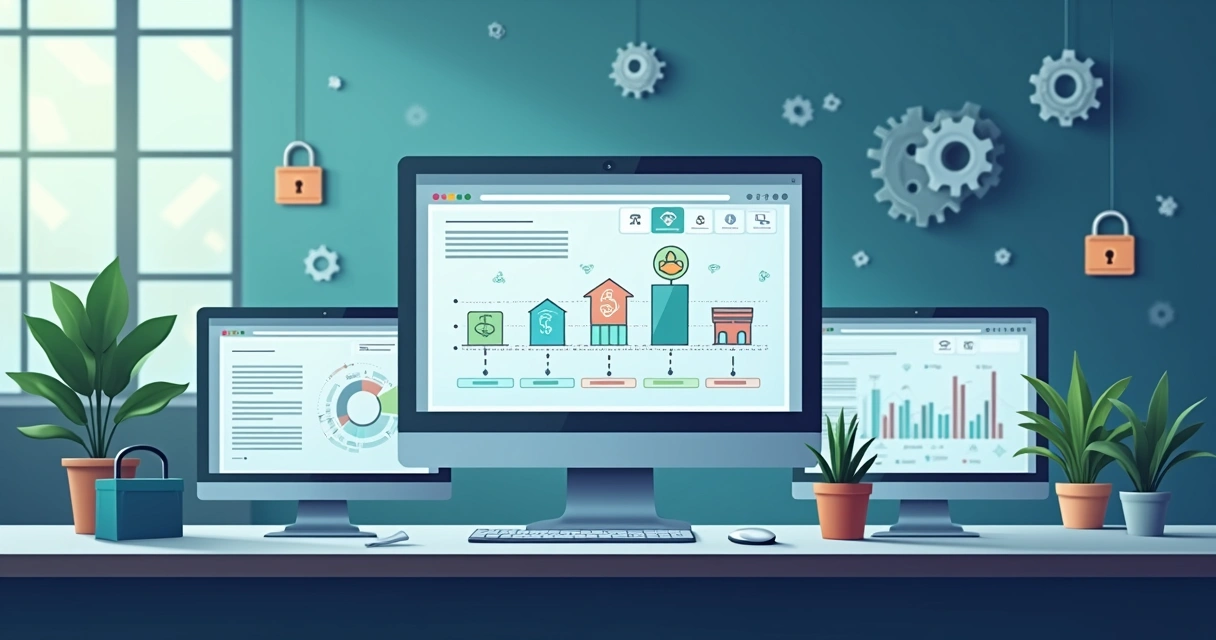 Dashboard mostrando integração entre ERP e banco via API 
