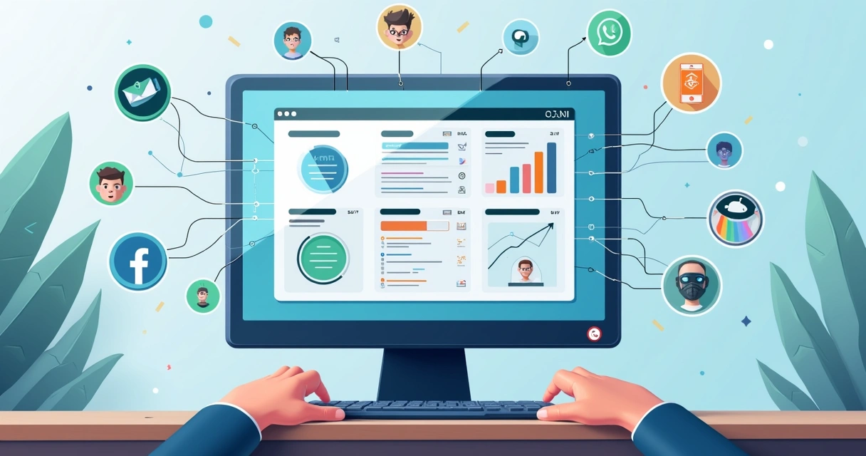 Integração de IA com CRM em diferentes canais digitais 