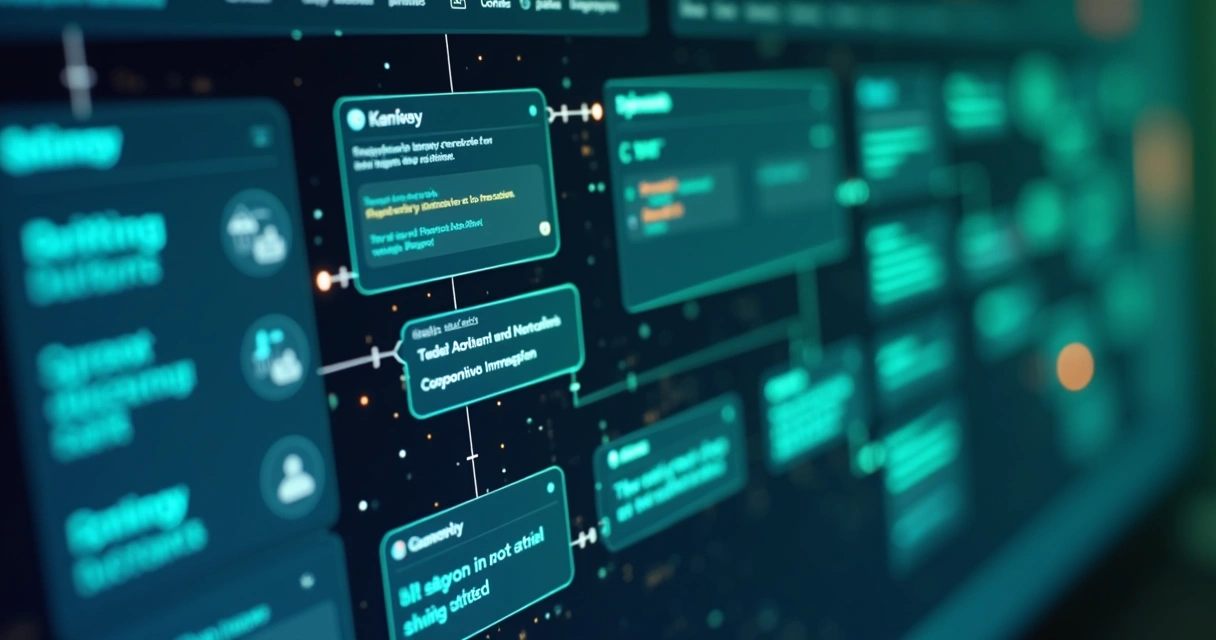 Fluxo de automação no quadro Kanban com integração de IA para mentorias. 