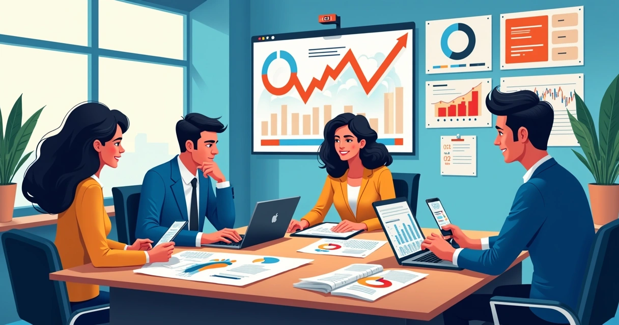 Materiais de marketing digital e impresso para campanha política integrados na mesa