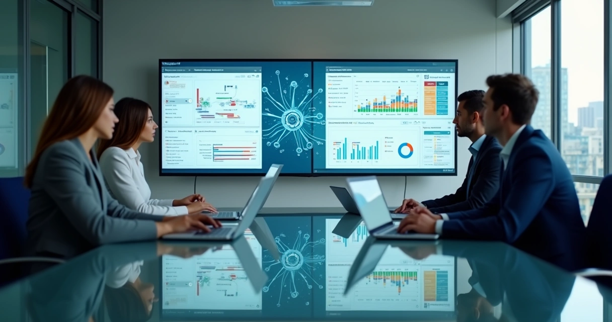Painel digital conecta equipe de marketing e vendas com dados integrados 