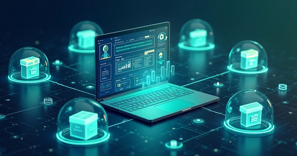 Fluxo visual de integração entre loja virtual e marketplaces 