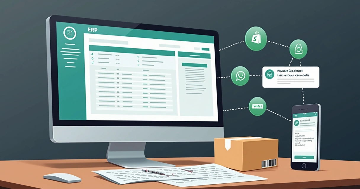 Integração de sistema ERP com WhatsApp e marketplaces 