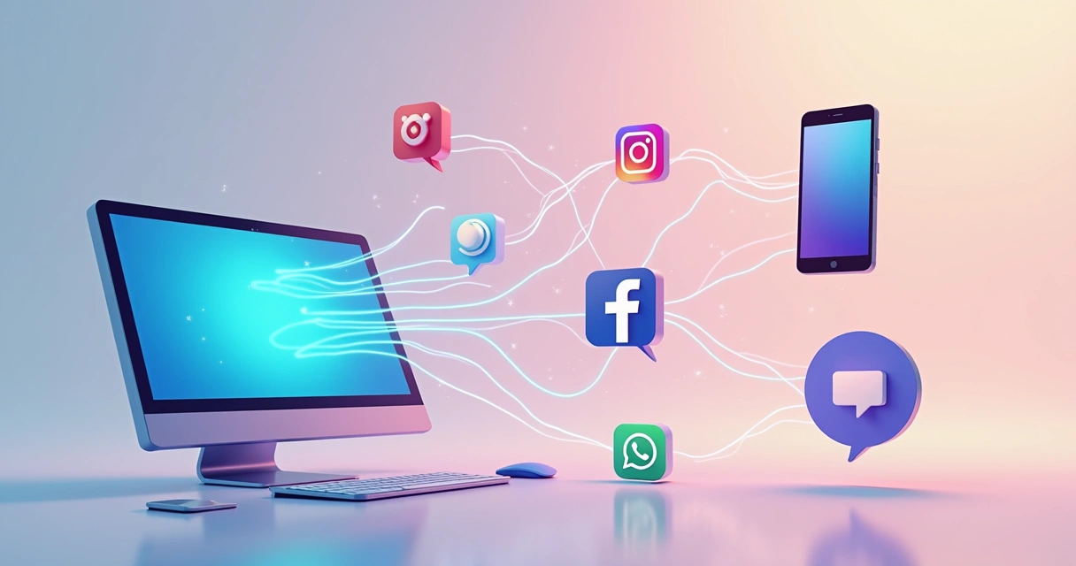 Integração entre site, redes sociais e WhatsApp 
