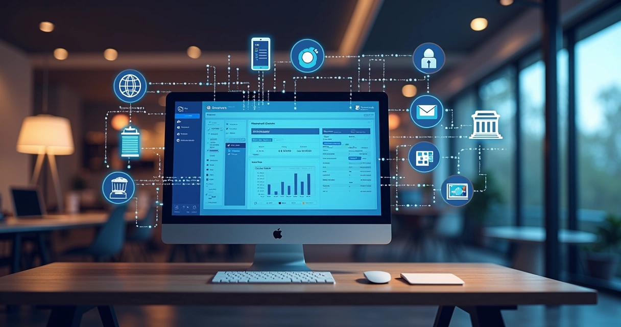 Workflow de integração entre Notion, plataformas de automação e bancos 