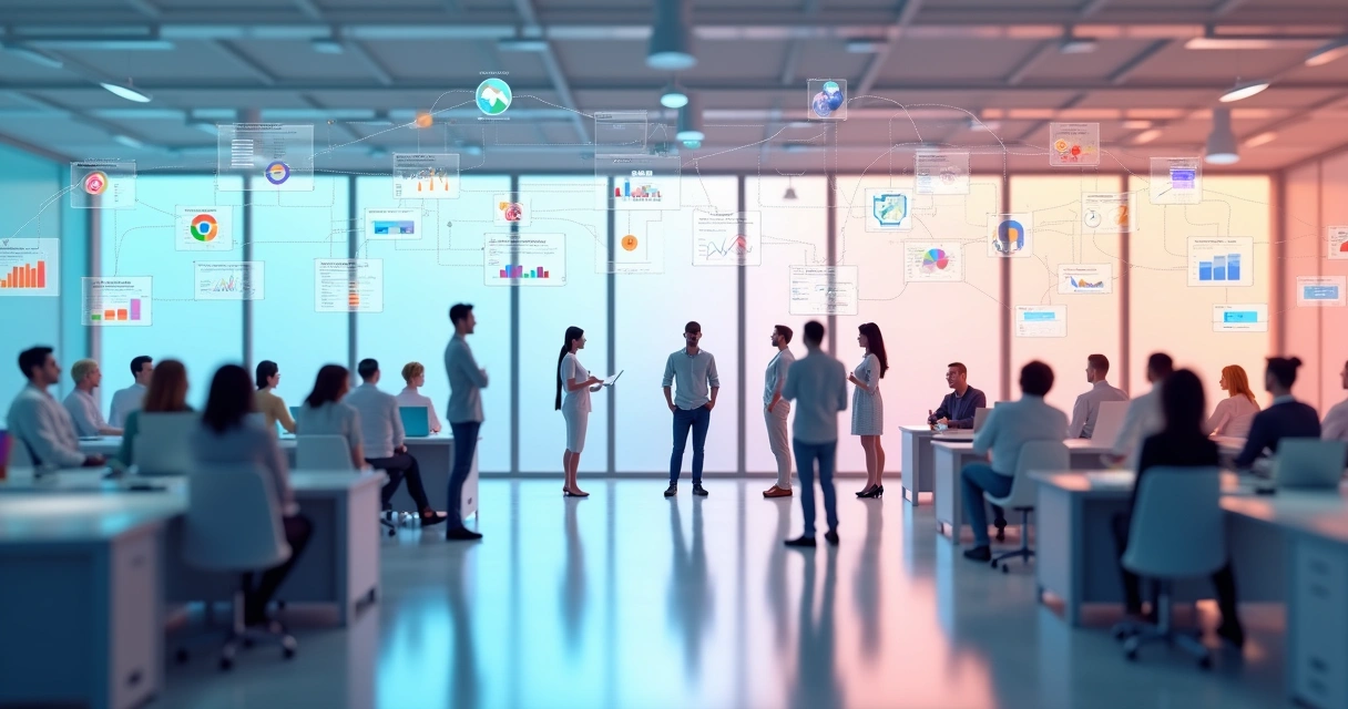 Fluxo integrado de operações entre equipes internas e parceiros externos 