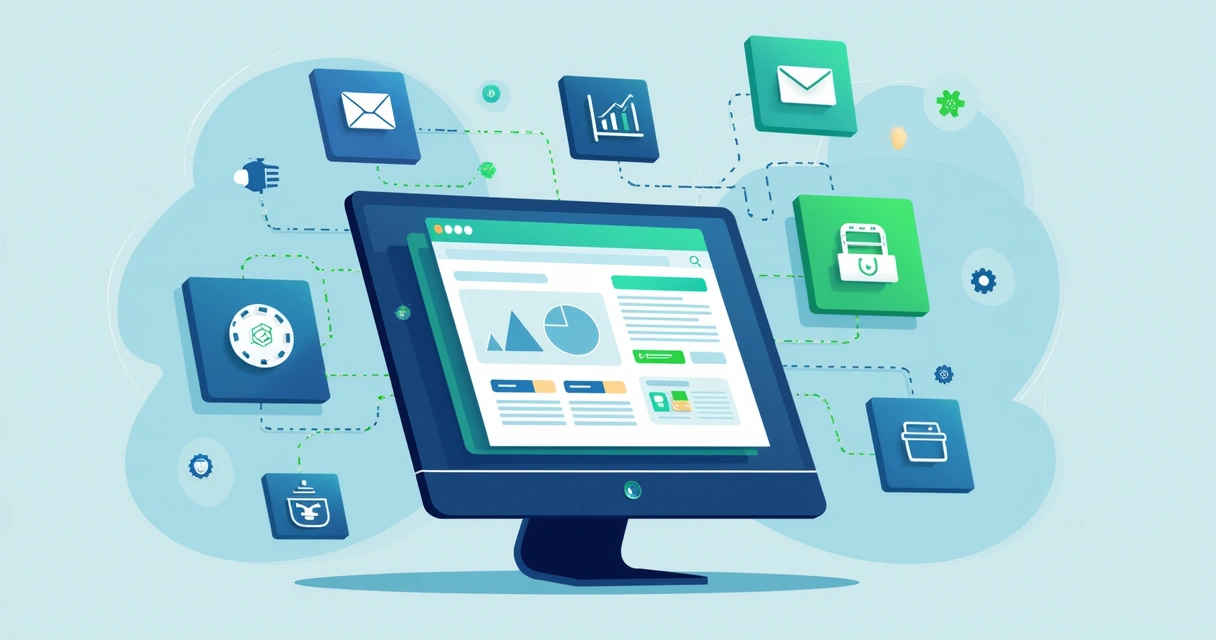 Tela de integracao entre plataformas em construtor visual 