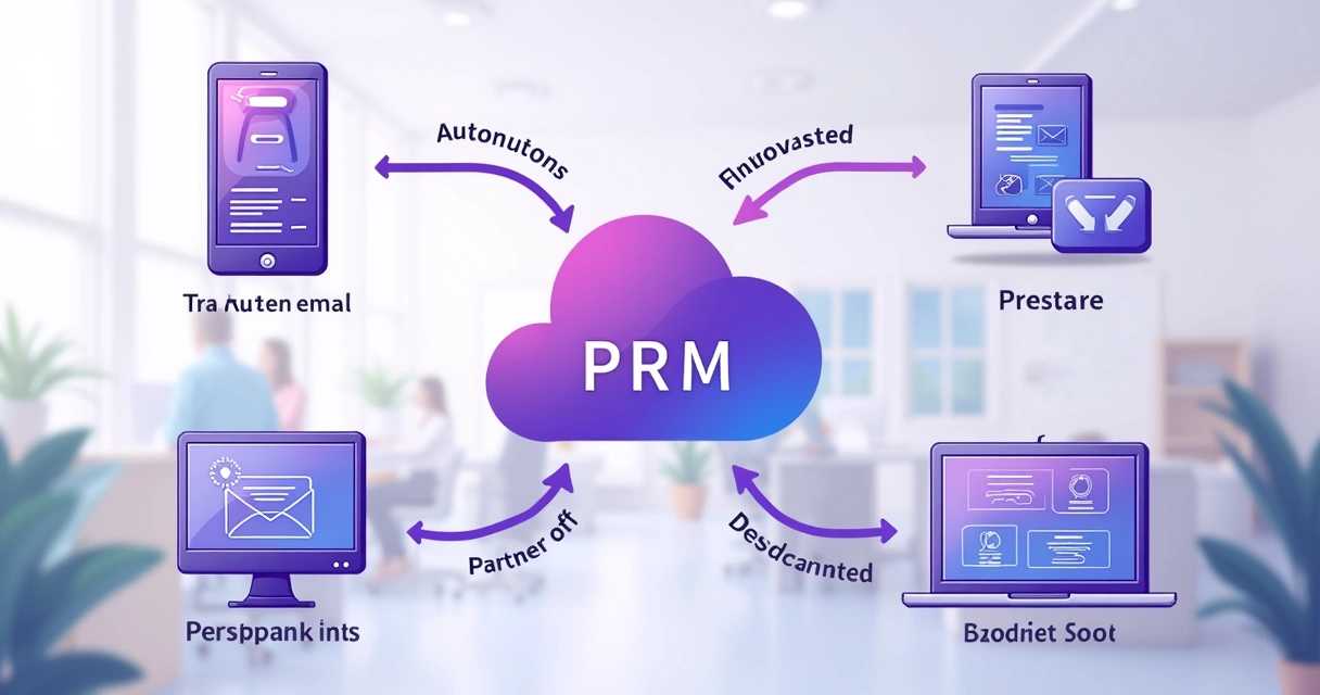 Fluxo de integração entre plataformas PRM, CRM e treinamentos online 