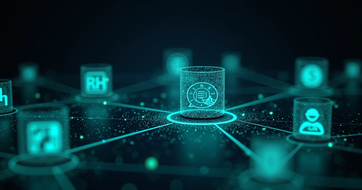 Setores interligados por fluxos digitais 