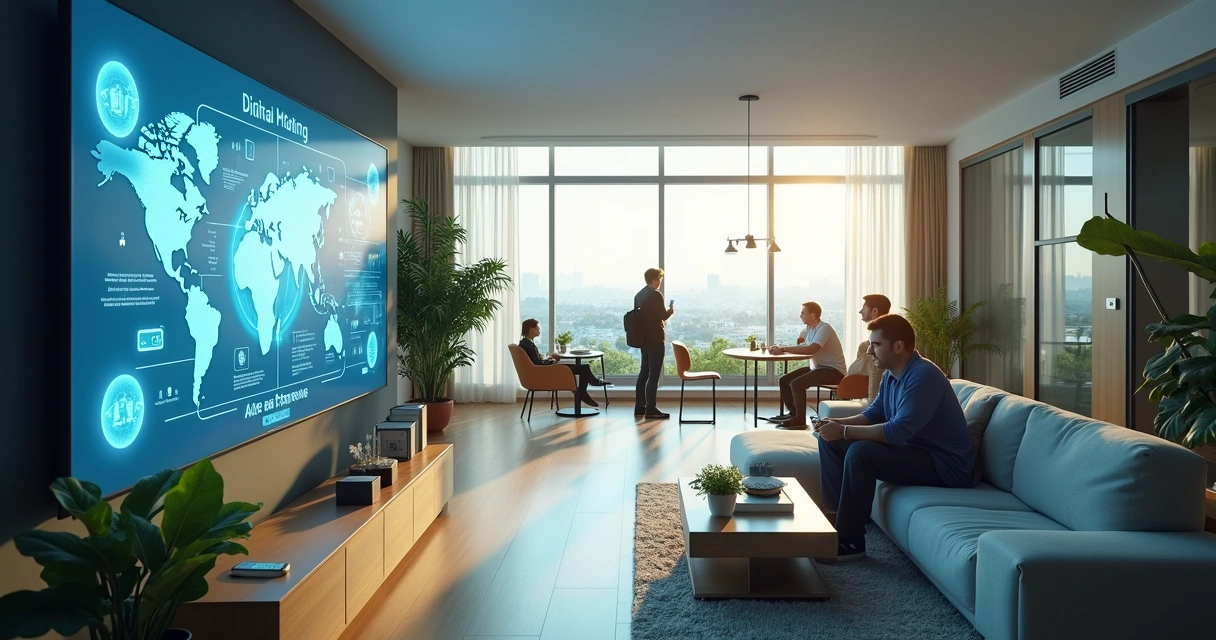 Integração de recursos tecnológicos em área comum de condomínio 