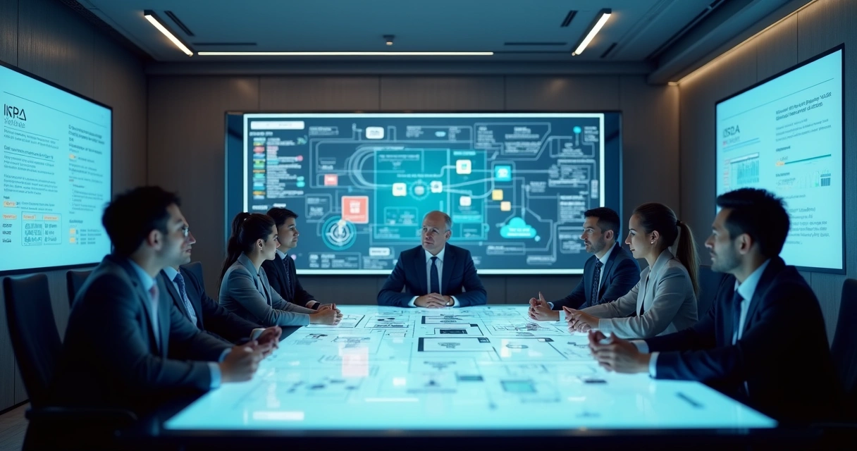 Integração de RPA com software sob medida em empresa