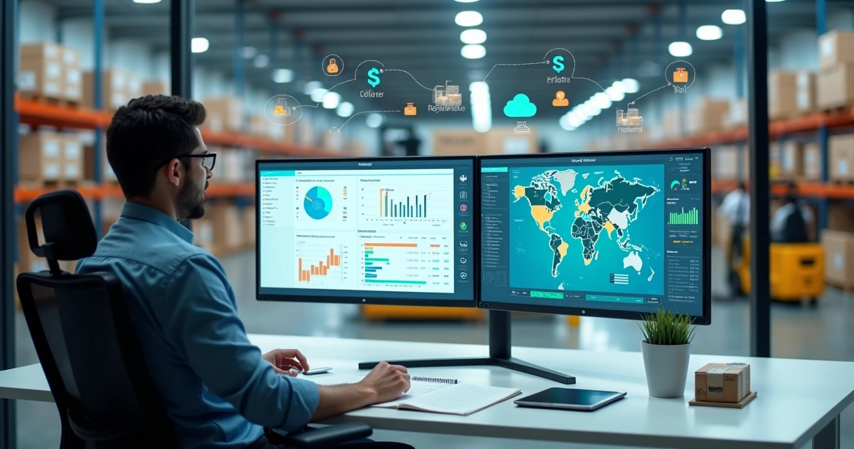 Painel com integração Sankhya e WMS unindo vendas e logística 