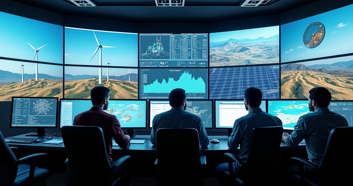 Telas de integração de sistemas SCADA com dados de energia renovável 