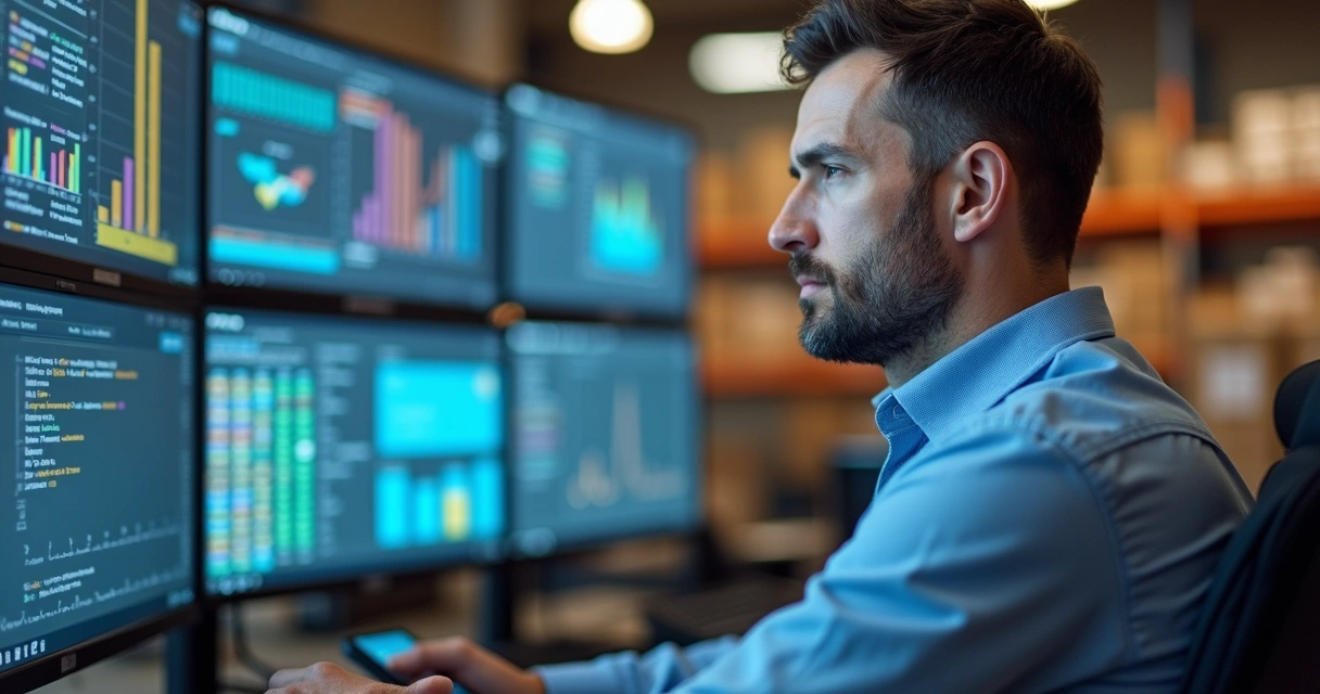 Tela de integração de sistema com estoque mostrando e-commerce e ERP 