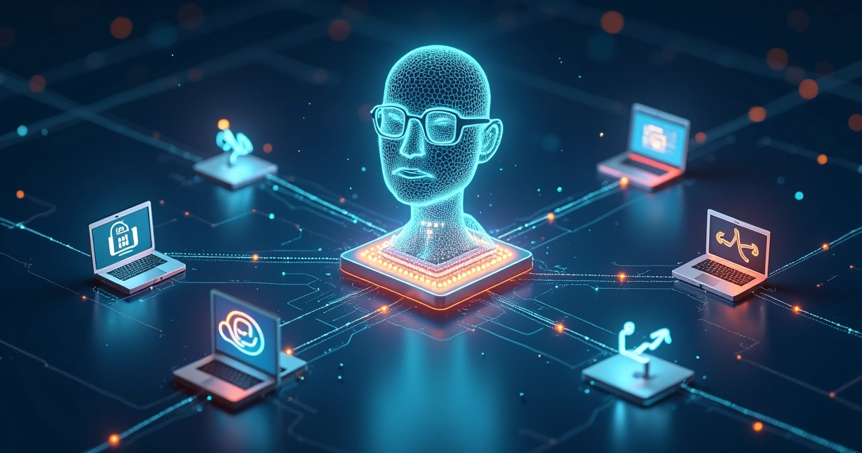Interface que conecta várias plataformas com inteligência artificial