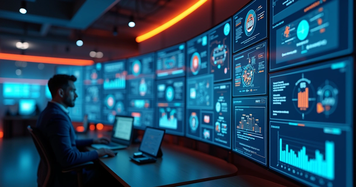 Painel digital com fluxos de integração de atendimento