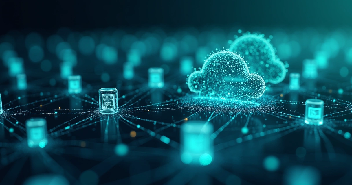 Fluxo visual de integração de sistemas financeiros conectados por APIs 