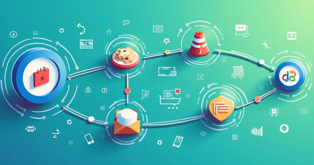 Representação de integração entre sistemas de pagamento online. 