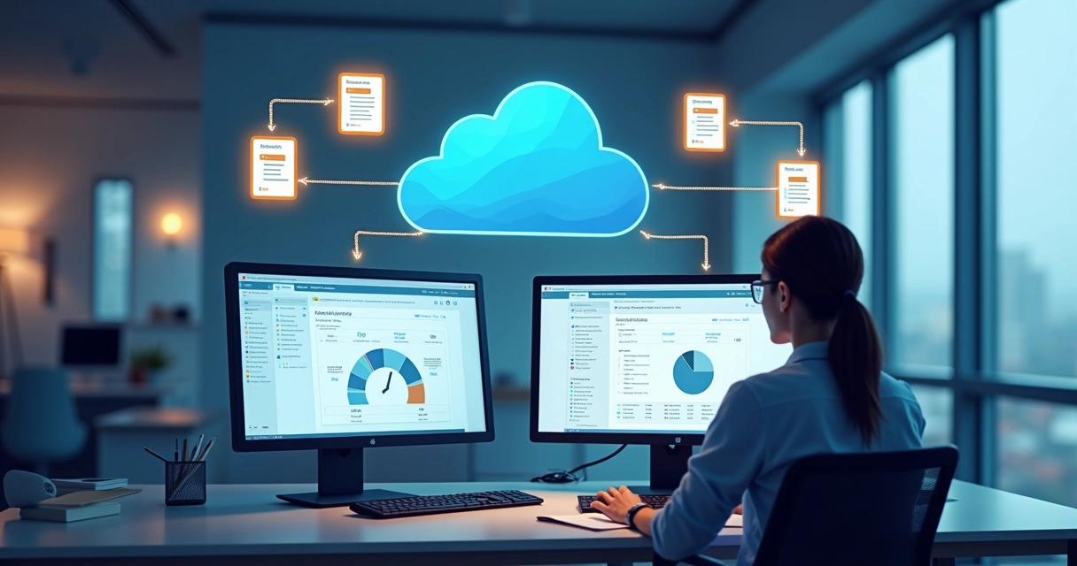 Interface de integração entre softwares contábeis e nuvem. 