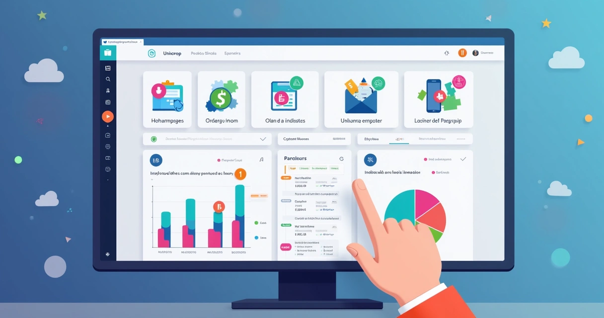 Painel da Unicodrop mostrando integrações com Shopify, Hotmart e Mercado Pago 