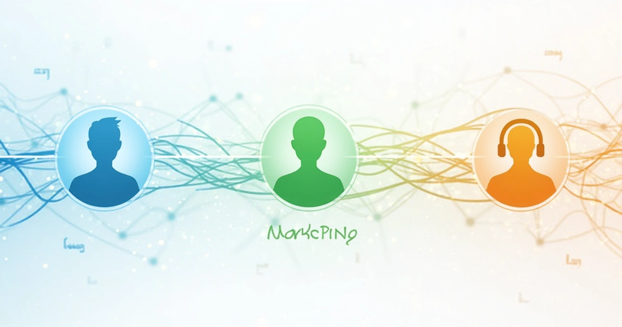 Painel digital mostrando integração entre vendas, marketing e atendimento pós-venda 