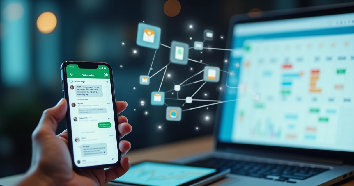 Integração entre WhatsApp, CRM e painel de atendimento