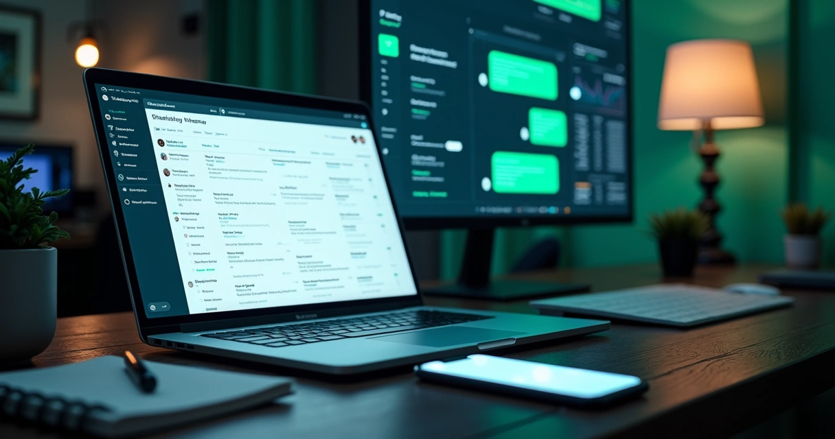 Tela de CRM conectada a automação de WhatsApp com dados sincronizados 