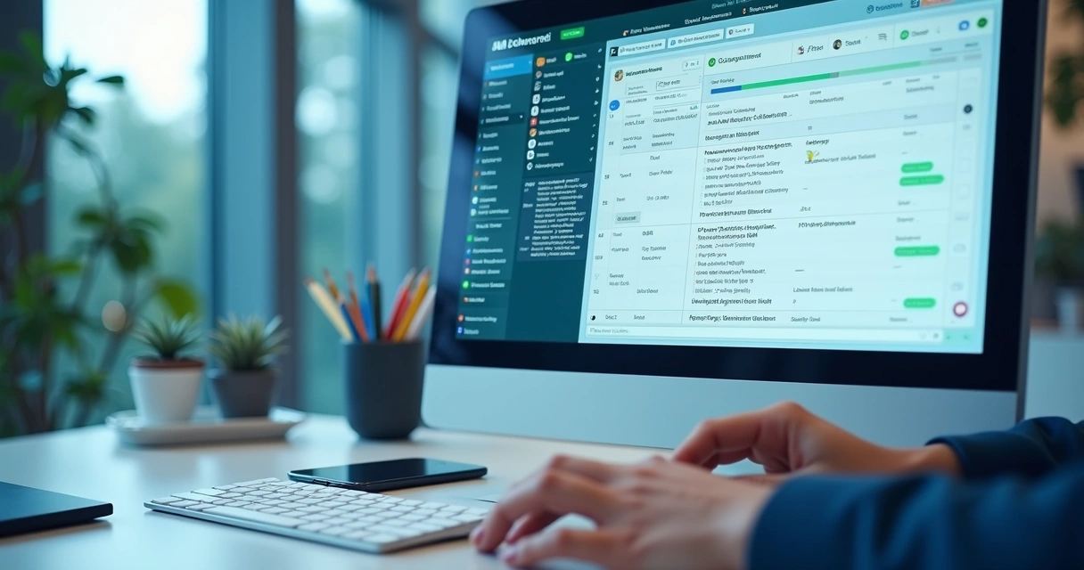 Integração do WhatsApp com CRM em tela de computador 