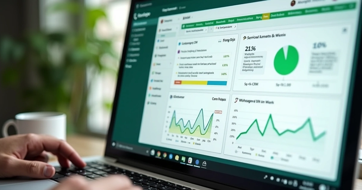 Tela com integração entre WhatsApp, CRM e métricas de retenção