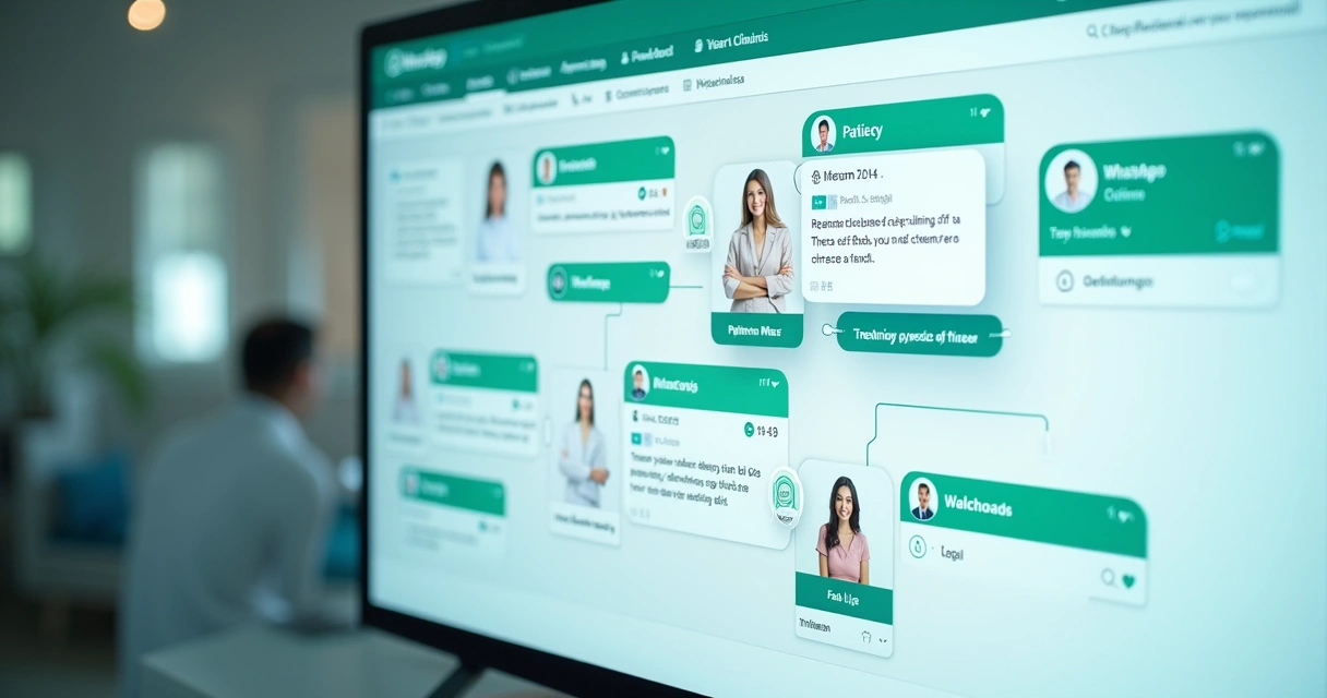 Dashboard de integração de WhatsApp ao CRM e ERP com notificações e mensagens centralizadas 