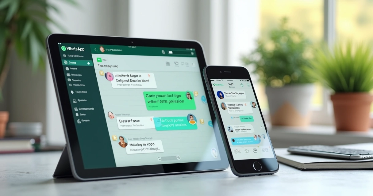 Mensagens de WhatsApp e emails sendo organizados em painel digital de condomínio 