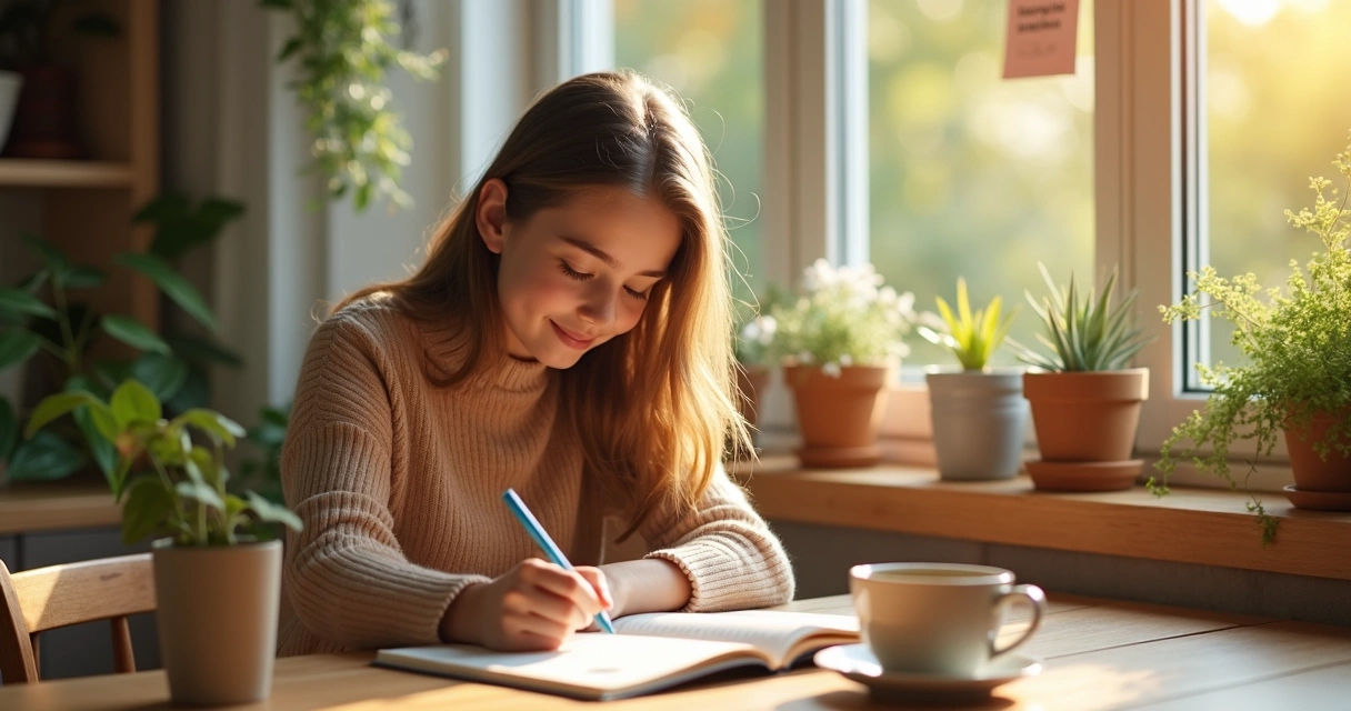 Persona integrando prácticas de autoconciencia en la vida diaria
