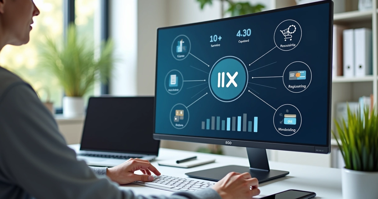 Painel de ecommerce mostrando integrações automatizadas de cobrança 