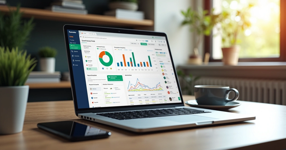 Computador mostrando integração de CRM com e-commerce e notificações automáticas no WhatsApp 