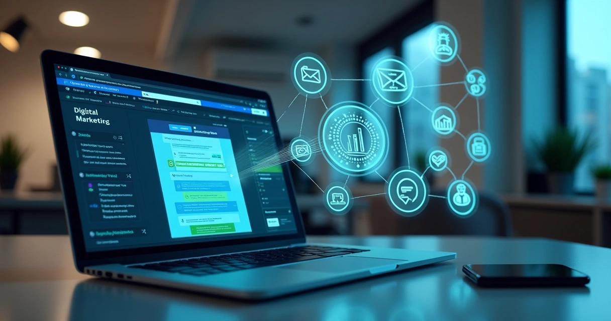 Fluxo de integrações entre landing page, CRM, e-mail e WhatsApp 