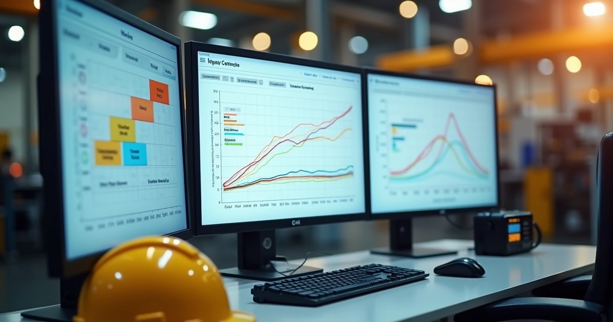 Unified dashboard with RCA cause map and trend lines 