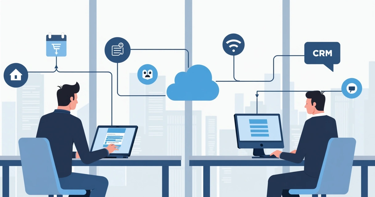 Business platforms integration with contract tool and communication apps 