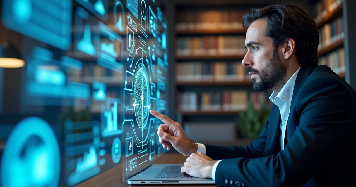 Advogado com interface virtual de inteligência artificial 