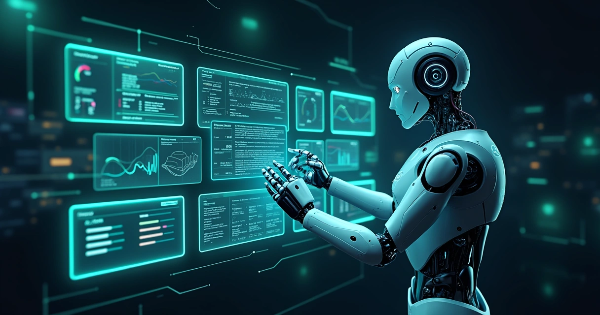 Painel de IA analisando e enriquecendo dados de leads empresariais 