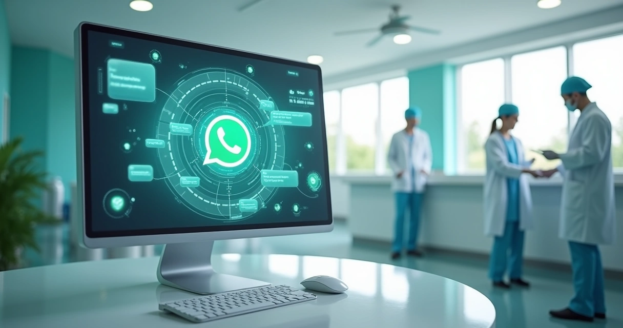 Computador com interface de inteligência artificial para atendimento hospitalar integrado ao WhatsApp