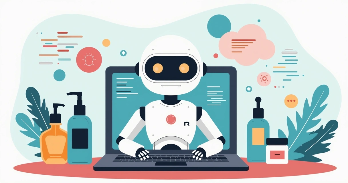 Gerador de descrições com IA para produtos de beleza 