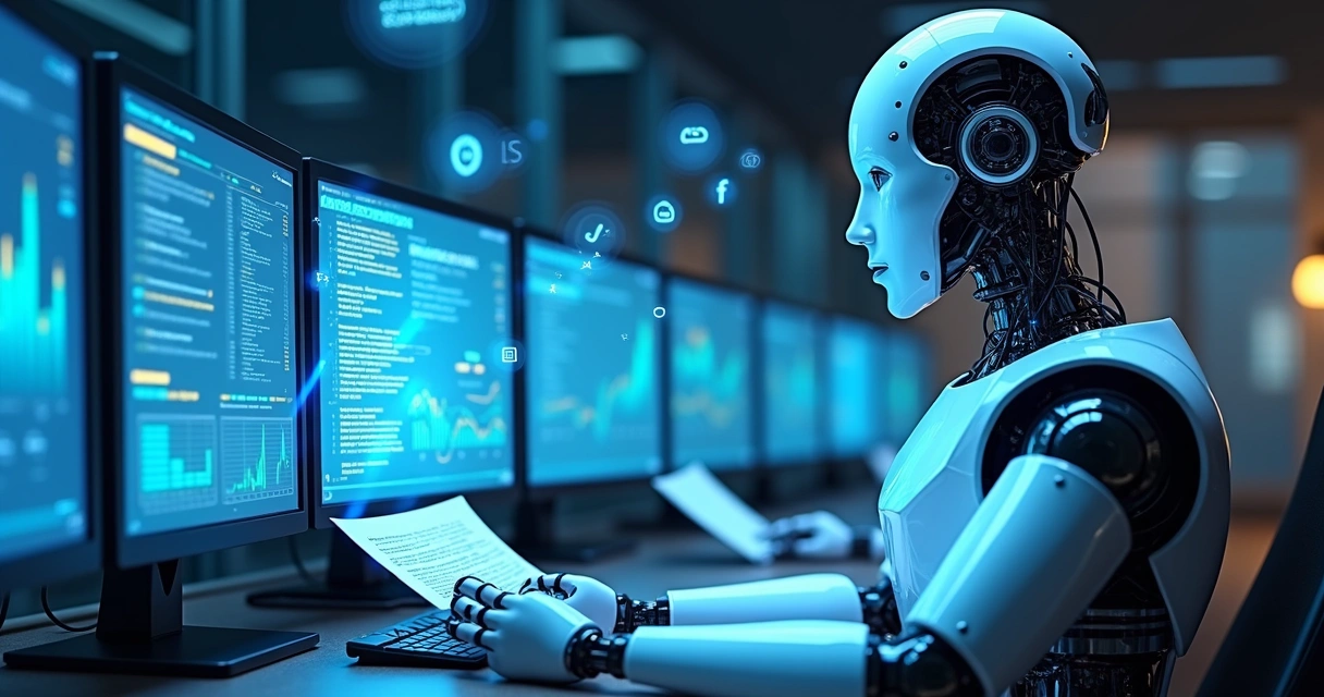 Representação de inteligência artificial analisando documentos jurídicos para compliance 