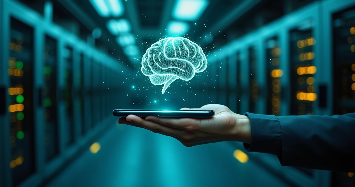 Inteligência artificial processando conversa de WhatsApp