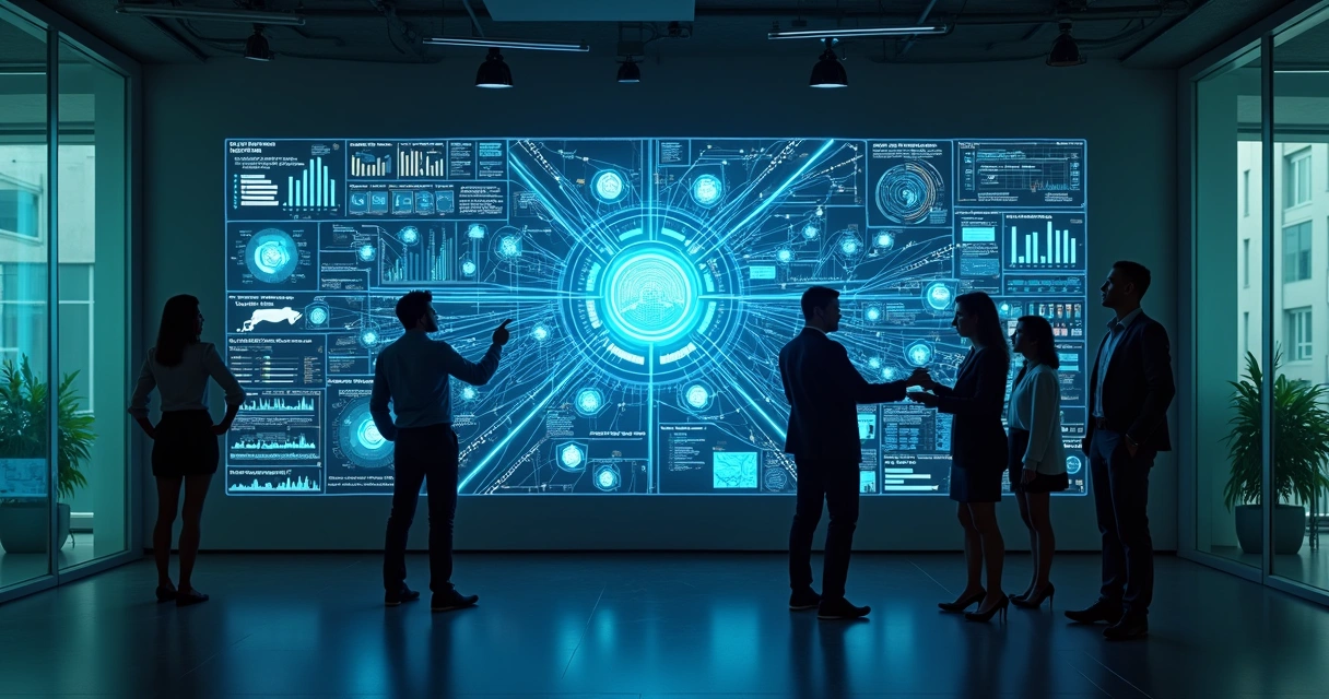 Interface de IA integrada com CRM exibindo dados de cliente 